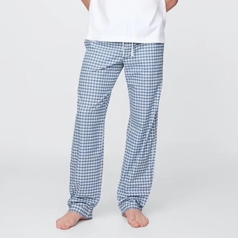 Gap Gingham Boxer Pants Docksider Blue White Cotton PJ Lounge Bottoms Mens Large